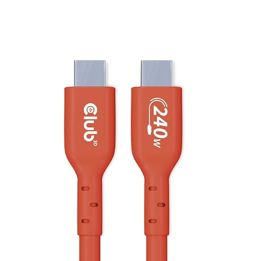 Club 3D CAC-1511 USB2 Type C to Type C Certified Bi-Directional Cable with 240W Charging 480Mb Data Transmission EPR 1m - 3.28ft
