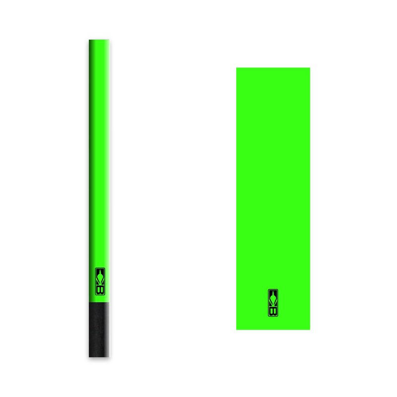 Bohning 4" Solid Arrow Wraps, Large, Neon Green
