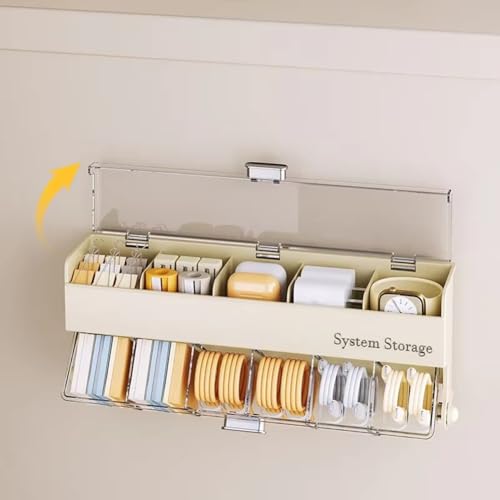 Wall-Mounted Sock Storage Box - Space-Saving Underwear Organizer for Wardrobe, Bedroom Panties, Data Cable Container A