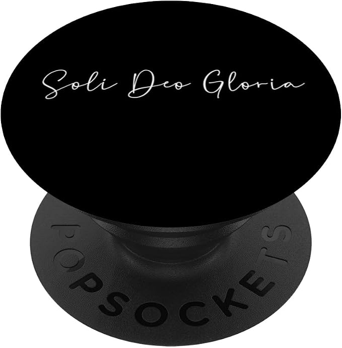 Soli Deo gloria Latin Christian Theology Women PopSockets MagSafe PopGrip for iPhone