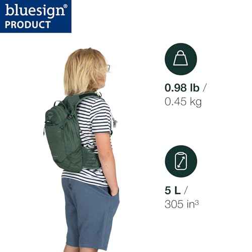 Osprey Raven Jr Girl's Mountain Biking Backpack with Hydraulics Reservoir, Deep Fig