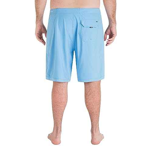 Hurley Men's Big & Tall Phantom One and Only Solid Board Shorts, Unity Blue, 46IN