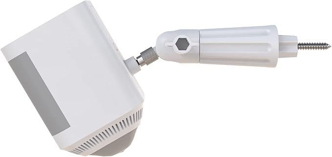 HOLACA Tree Mount Trail Camera Holder with 1/4" Universal Threads for Solar Panel and Spotlight Cam Pro/Plus Stick Up Cam Battery/Wired Camera Tree Holder Screw Mounting Bracket (White)