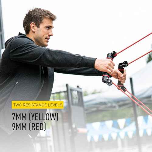 FINIS Slide Dryland Trainer - Dual-Handled Resistance Bands for Swim Strength & Stroke Training