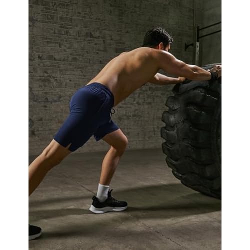 COOFANDY Mens Athletic Shorts 7 Inch Quick Dry Stretch Lightweight Gym Workout Shorts with Pockets