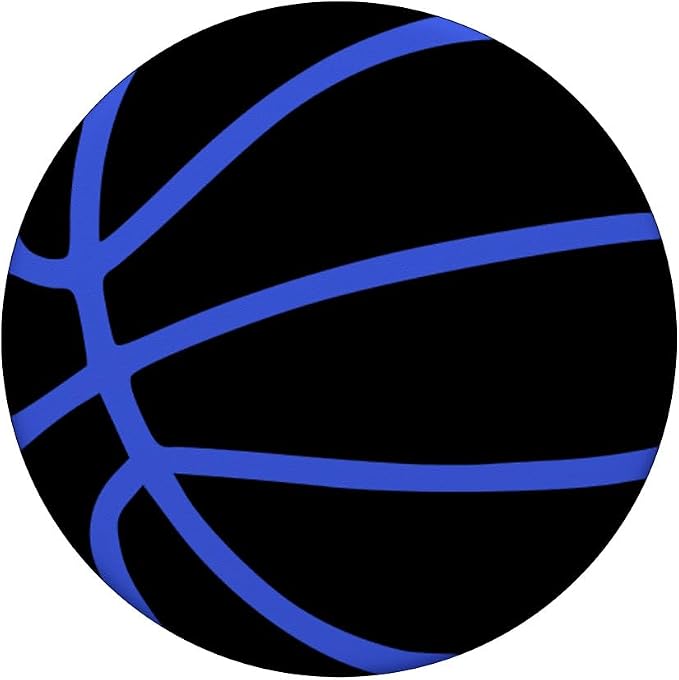 Black Blue Basketball PopSockets Adhesive PopGrip