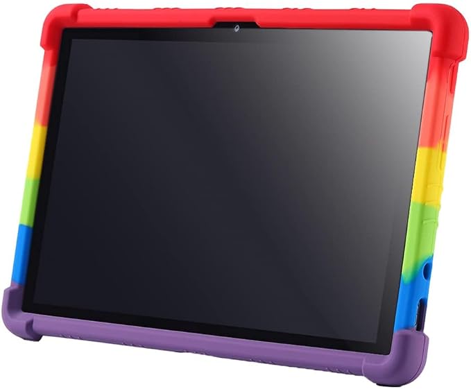 Case for Lenovo 10e - Gel Rubber Soft Skin Stand Universal Silicone Shockproof Protective Cover for Lenovo 10e Chromebook 10.1 inch Tablet Black