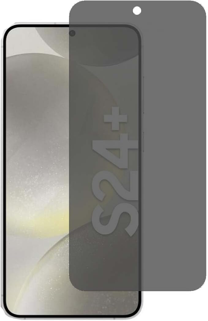 [2 Pack For Samsung Galaxy S24 Plus Privacy Anti-spy 9H Soft Film Screen Protector Fingerprint Unlock