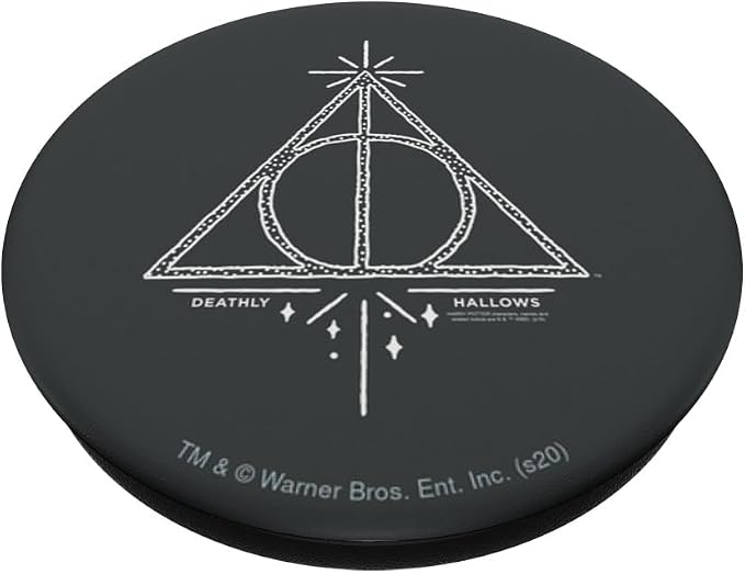 Harry Potter Deathly Hallows Line Art PopSockets Adhesive PopGrip