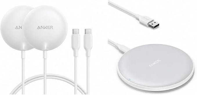 Anker Zolo Magnetic Wireless Charger &amp Anker 313 Wireless Charger (Pad)