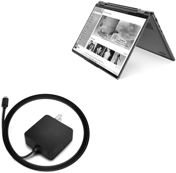 BoxWave Charger Compatible with Lenovo Yoga 7i (14 in - 82QE) - Wall Charger Direct (65W) PD 65W Wall Plug Adapter Laptop Smartphone Tablet
