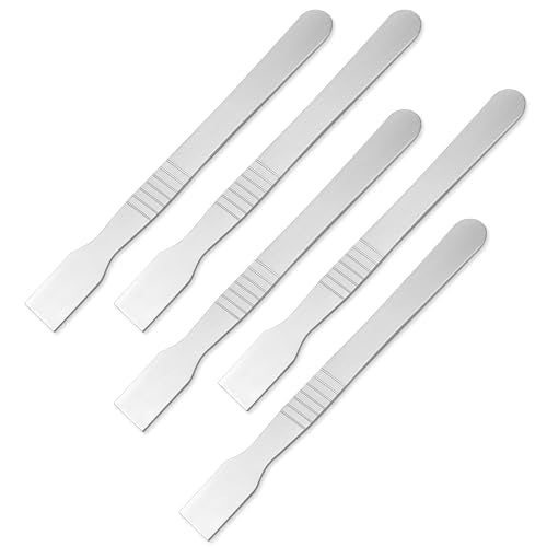 5Pcs Small Metal Scraper Tool Non-Scratch Cleaning Tool Multi-Use Scraping Tools for Removing Labels Oil Stains Food in Narrow Spaces and Gaps