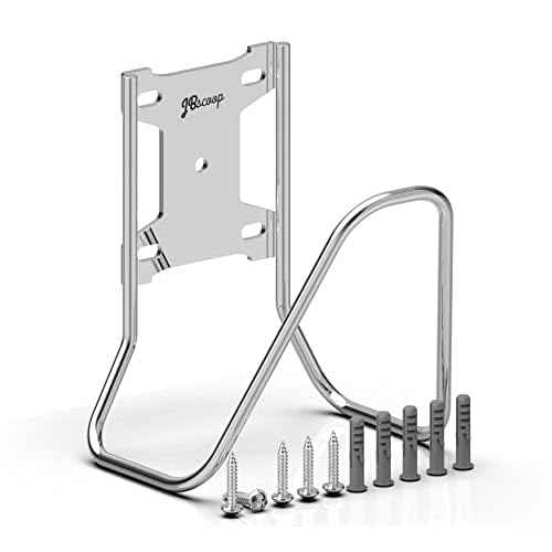 JBscoop Garden Hose Holder, Stainless Steel Wall Mount for Water Hose & Extension Cords, Heavy Duty & Rust Proof