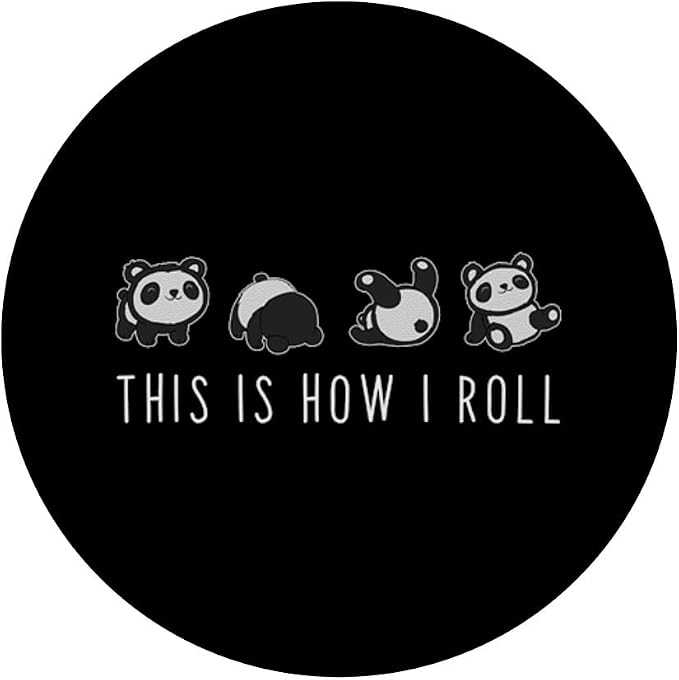 Cute Panda - This is How I Roll PopSockets Adhesive PopGrip