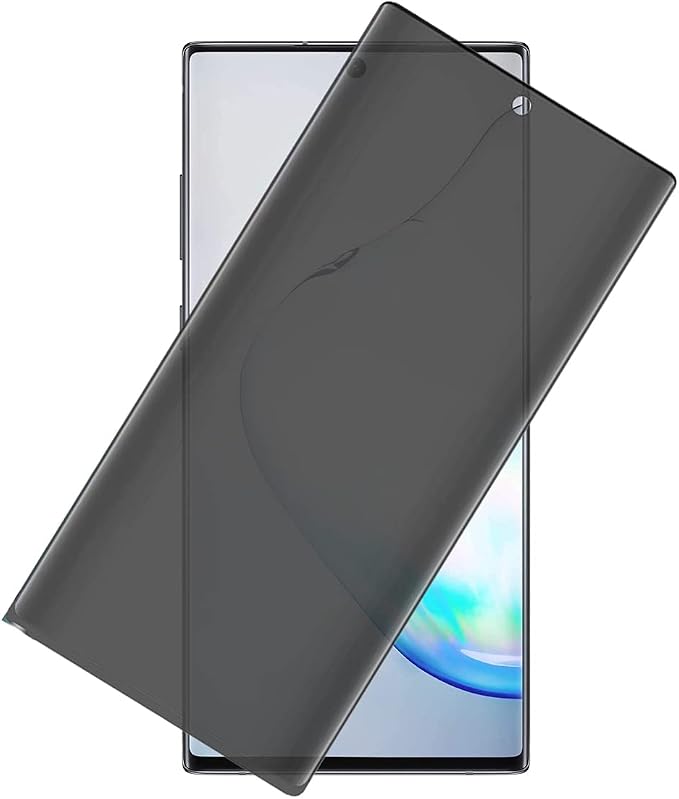 [2 Pack for Samsung Galaxy Note 10 Plus N975F N975U 3D Privacy Anti Spy Tempered Glass Screen Protector Anti-Scratch Protective Film