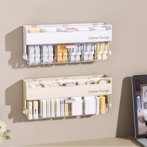 Wall-Mounted Sock Storage Box - Space-Saving Underwear Organizer for Wardrobe, Bedroom Panties, Data Cable Container A