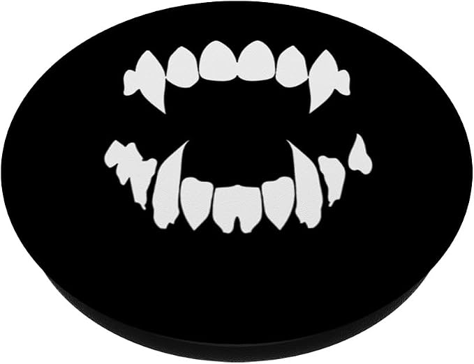 Vampire Fangs Occult Dark Grunge Bite Goth Aesthetic Teeth PopSockets PopGrip for MagSafe