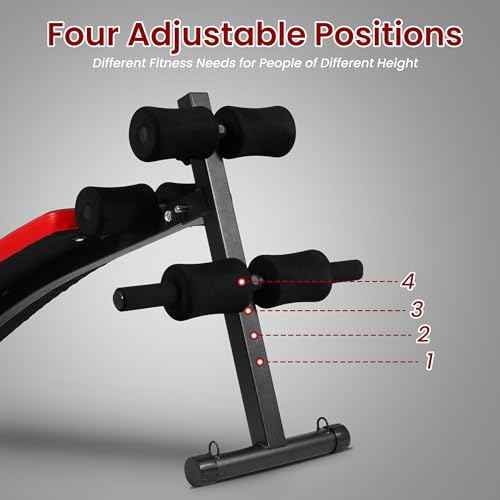Fitvids Sit Up Bench Utility Bench Crunch Ab Bench for Strength Training and Home Gym Workouts