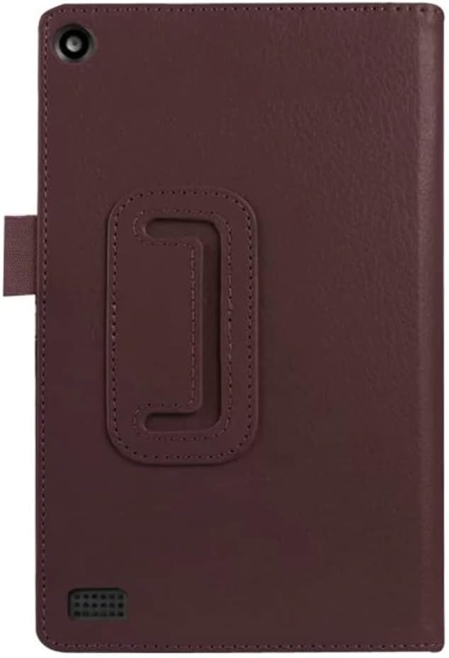 Tablet Cover for Amazon Kindle Fire 7 5th Generation(Model:SV98LN2015 Release)Ultra Slim Folio Stand Lightweight Leather Case for Kindle Fire HD7 5th Gen 7 (Li-Brown)