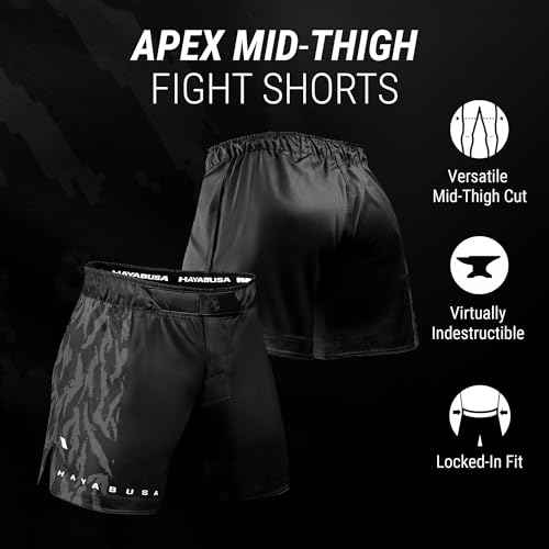 Hayabusa Men's Apex Mid-Thigh Fight Shorts