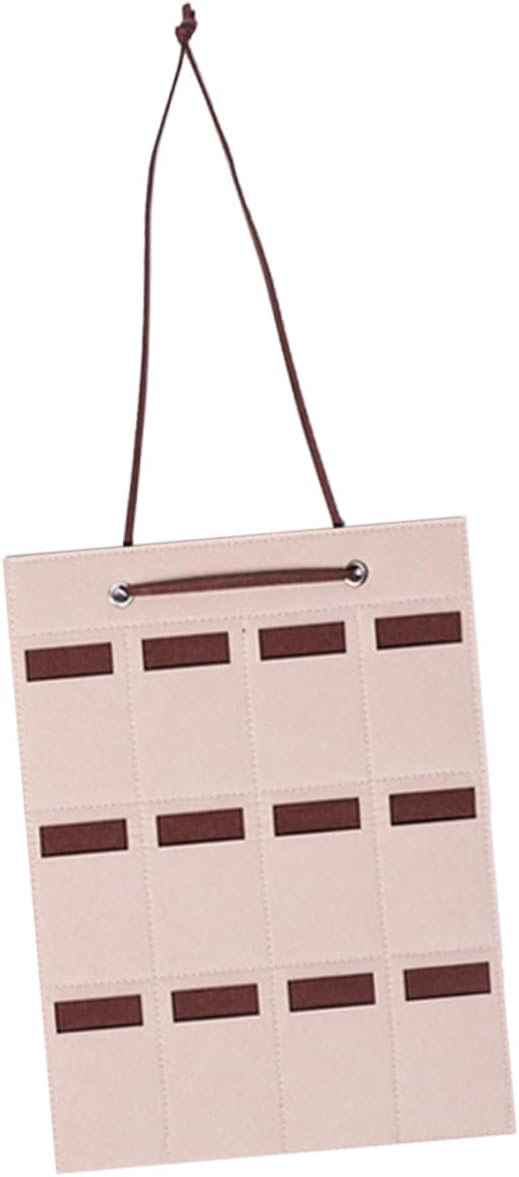 VALICLUD Felt Sunglasses Organizer Hanging Bag 30x40cm Small Storage Pouch Wall-Mounted Glasses Holder for Eyewear and Jewelry Storage