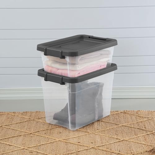 Sterilite Box Stacker Modular Clear 16QT 14723V06