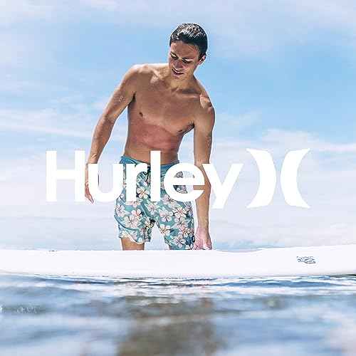 Hurley Men's Big & Tall Phantom One and Only Solid Board Shorts, Unity Blue, 46IN
