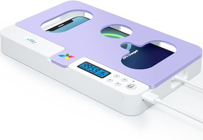 ySky Phone Lock Box with TimerPhone Access Blocker Device for Cell Phones Limits Smartphone Access Reduces Screen Time &amp Improves FocusTimed Jail Locker to Help KidsStudents Adults Focus Bac