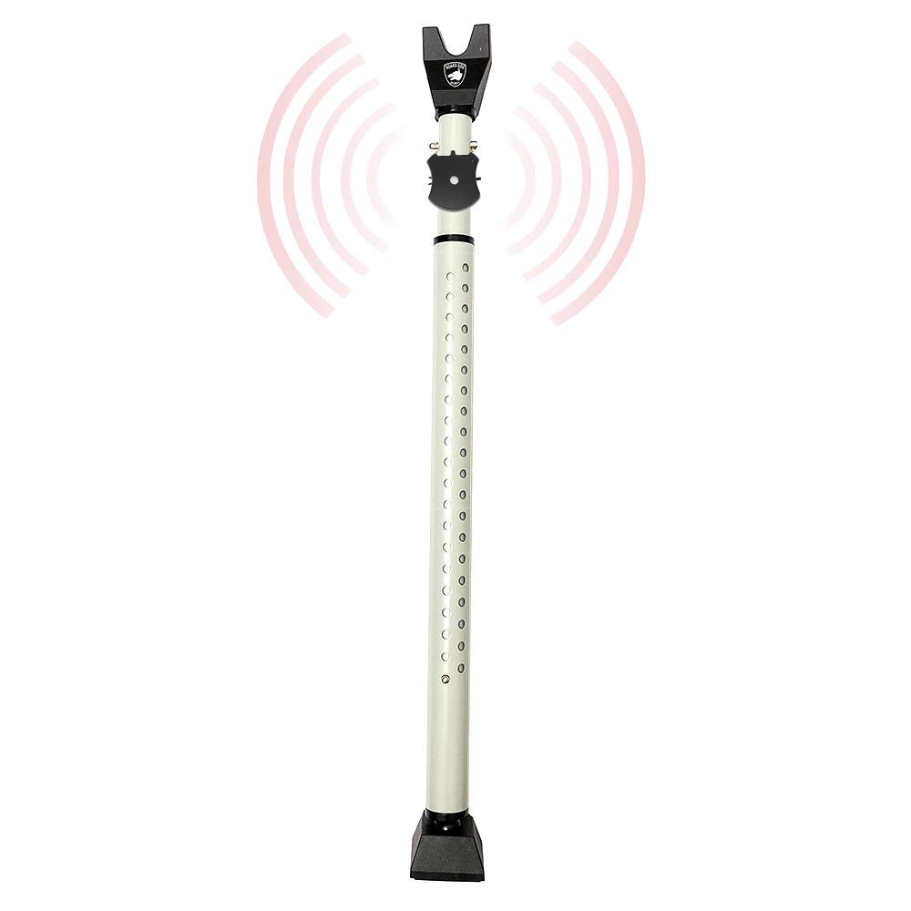 Adjustable Sliding Door Security Bar, Door Jammer 2-in-1 Adjustable Door Knob and Sliding Patio Door Stoppers Security with Alarm, 40 Different Adjustments by Guard Dog Security