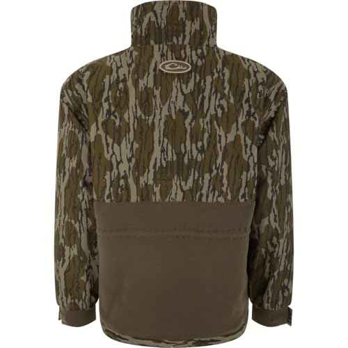 Drake Waterfowl Eqwader MST Camo 1/4 Zip Jacket, Waterproof, Fleece-Lined, Adjustable Cuffs, Men¡¯s Hunting Pullover