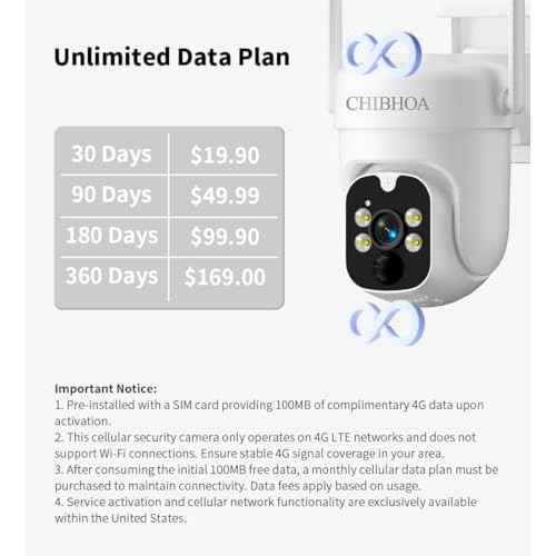 4G LTE Security Camera Outdoor, No WiFi Cellular Camera, Solar Camera Wireless with SIM Card & 32GB SD Card, 2K 4MP, PIR Motion Detection, Color Night Vision, 2-Way Talk, Siren, No Trespassing Sign
