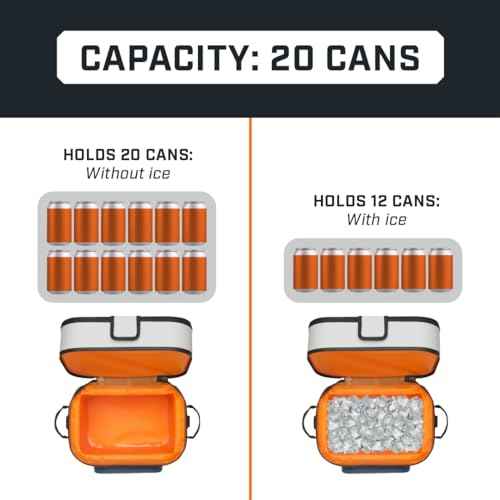 Bushnell Soft Cooler | Insulated Portable Ice Chest The Best Cooler for Lunch, Beach, Drinks, Beverages, Travel, Camping, Picnic, Leak-Proof with Waterproof Zipper - 20 Can Capacity¡¦