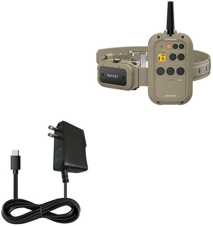 BoxWave Charger Compatible with PATPET 920Pro Dog Training Collar - Wall Charger Direct (15W) Rapid Charge Your Device with Built-in 3ft Cable