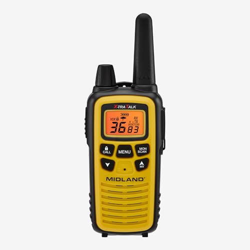 Midland LXT630X3VP3 FRS Walkie Talkies - Long Range 36-Channel Two-Way Radios, NOAA Weather Alerts (3-Pack, Yellow - Black)