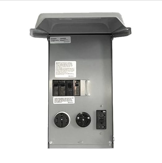 Midwest 50/30/20 amp U075CTL010 RV/EV Panel w/ 20 AMP GFCI - Heavy Duty