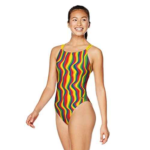 Speedo Women's Swimsuit One Piece Endurance Fixed Back Double Strap