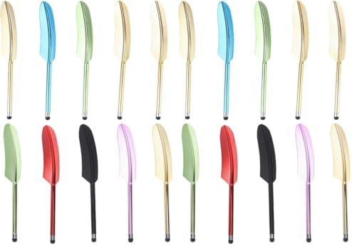 Hemobllo 10 pcs Stylus Pens - Creativity Touch Screen Capacitive Stylus Colorful Universal for Phone Tablet (Mixed Colors) (Pack of 2)