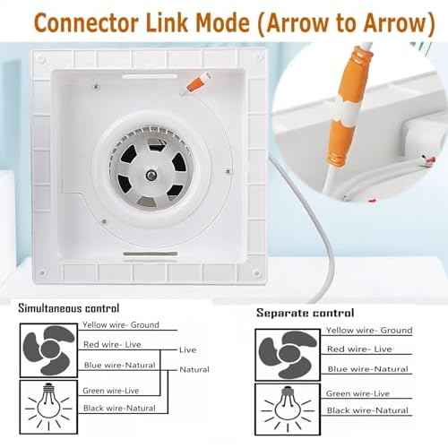 Bathroom Exhaust Fan with LED Light Ceiling Mount Ventilation Fan 90 CFM 1.0 Sones 4 Inch Duct Quiet Bathroom Vent Fan with Light Combo 5000K for Home Bath Office Hotel White (8Inches-Round)