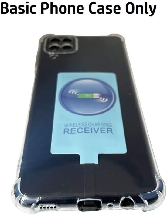 External Type-C Wireless Charging Adapter Receiver for Samsung Galaxy A14 A24 A34 A04 A54 with Stand Folding Charger