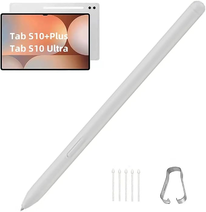 Tab S10+ Plus / S10 Ultra S Pen Compatible with Samsung Galaxy Tab S10+ Plus | Tab S10 Ultra All Versions Stylus Pen Slim 0.7mm Pen Tip 4096 Pressure Levels with 3pcs Tips (Black)