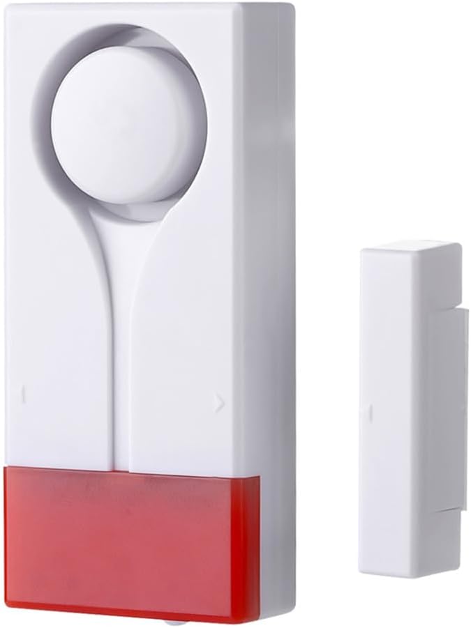Meichoon Door Window Alarm for Home Security Sensor Wireless Anti-Theft Burglar DIY Protection Ideal for Pool Garage Office Apartment and RV with 2 Remote Control