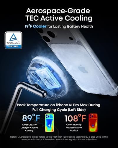 Anker MagSafe Charger Pad Compatible MagGo iPhone 16 Wireless Charging Pad &amp Prime 3-in-1 Charging Station Qi2.2-Certified 25W Wireless Charger Dock Stand