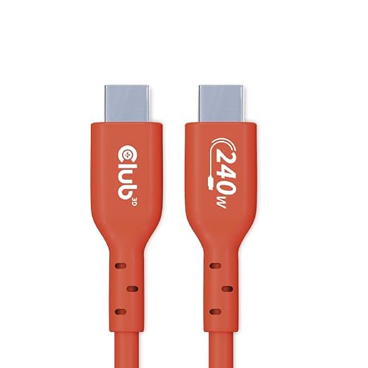 Club 3D CAC-1511 USB2 Type C to Type C Certified Bi-Directional Cable with 240W Charging 480Mb Data Transmission EPR 1m - 3.28ft