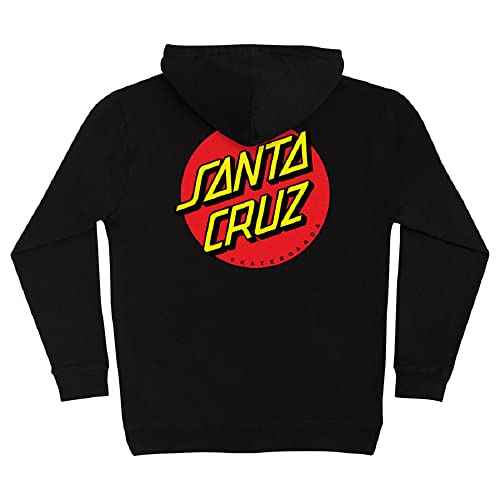 SANTA CRUZ Men's Pullover Hooded Sweatshirt Classic Dot Skate Sweatshirt