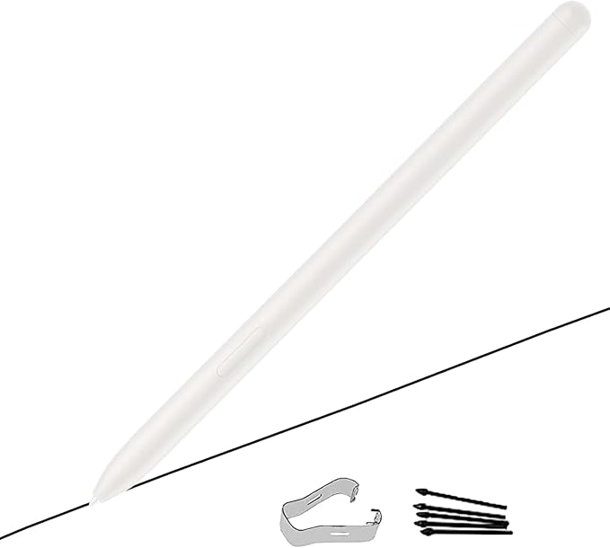 Beige Galaxy Tab S9 Ultra S Pen Replacement for Samsung Galaxy Tab S9 Plus Stylus Pen Replacement WithoutBluetooth + Free 5 Tips for Samsung Galaxy Tab S9 Pen