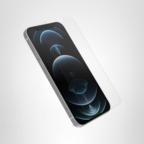 OtterBox Alpha Glass Screen Protector for iPhone 12 &amp iPhone 12 Pro | Flawless Touch Response Fingerprint &amp Scratch Resistant Screen Protector for iPhone Vibrant Clarity