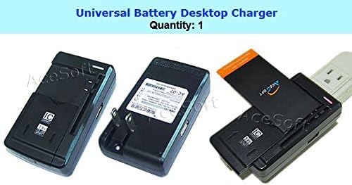 [K8+ X210ULM Combo Pack] Universal External Multi Function Dock Wall Battery Charger Micro USB Charging Cable Connector Compatible with LG K8+ X210ULM U.S. Cellular Phone