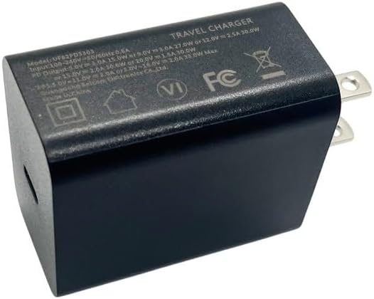 PD 33W Wall Charger Power Adapter Type-C Compatible for Ulefone Armor 13 17 19 20 21 25 Rugged Smartphone 11V 3A Black