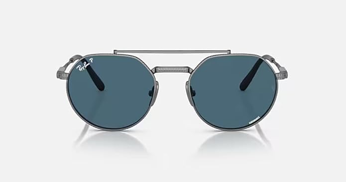 Ray-Ban Unisex Rb8265 Jack II Titanium Round Sunglasses
