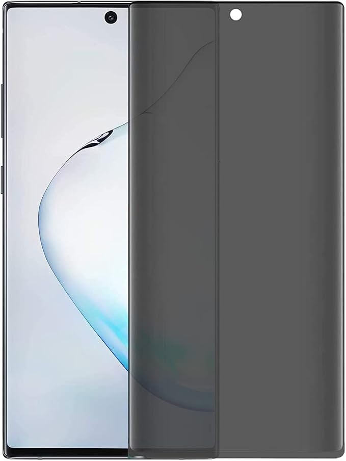 [2 Pack for Samsung Galaxy Note 10 Plus N975F N975U 3D Privacy Anti Spy Tempered Glass Screen Protector Anti-Scratch Protective Film